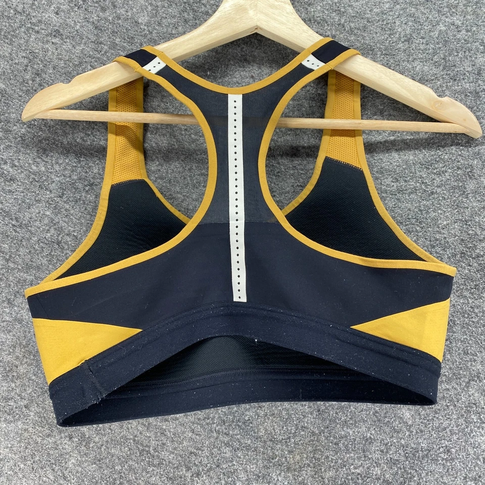 Sutiã Nike Activewear Feminino S Pequeno Amarelo Push Up Dri Fit Racerback Sem Mangas - Imagem 2 de 4