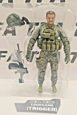 Elite Force Navy Seals Fire Team: Seal Demo TRIGGER 4'' Figure Loose 1:18 BBI