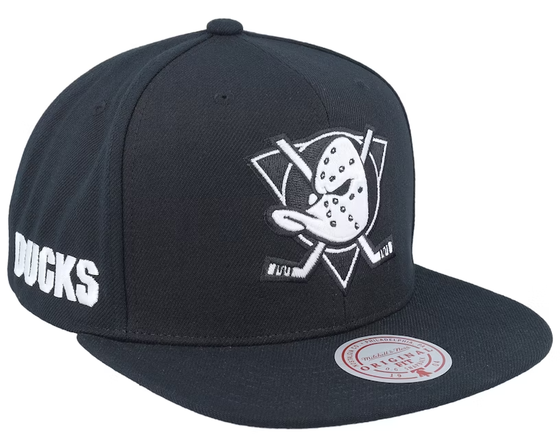 Casquette Snapback Mitchell & Ness Anaheim Ducks LNH - Noire - Taille Unique