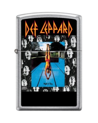 Zippo 9685,  ''Def Leppard'' Street Chrome Finish Lighter, NEW