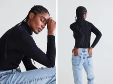 Ruti $159 The Comfy Turtleneck in Black; 3 M/L