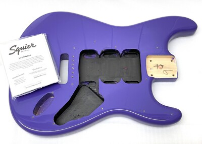 MINOR CRACK!!  Fender Squier Tremolo Strat BODY Ultra Violet Electric Guitar