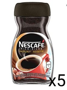 5 X Nescafe Rico Avellana café instantáneo desde Canadá 100g, 3.5 oz cada |  eBay