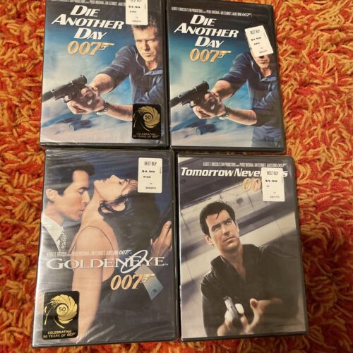 James Bond 4 Movie Bundle W/ Pierce Brosnan As 007 ALL FACTORY SEALED Not Opened - Picture 1 of 10