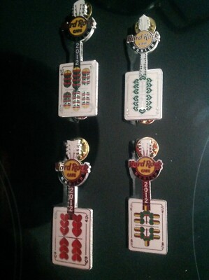 HRC Hard Rock Cafe Munich Bavarian Card Set Series Pins #1-4, 2012, LE 250