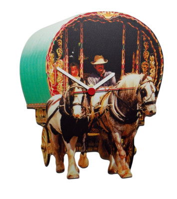 Bowtop Gypsy Caravan Clock - Romany Gypsy Clock - Bowtop Caravan - BOSWELL