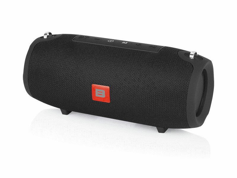 Speakers Portable 2x 6W Bluetooth Audio Radio FM SD Slot AUX Boombox