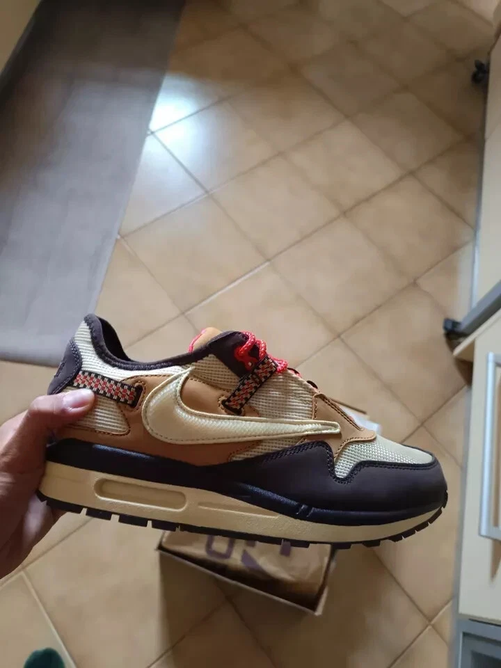 Nike Air Max 1 Travis Scott Cactus Jack Baroque Brown 44 con scatola - Immagine 3 di 4
