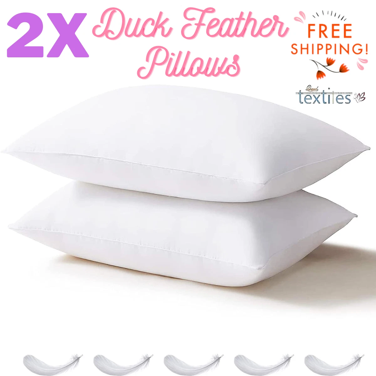 Hotel duck feather pillows outlet