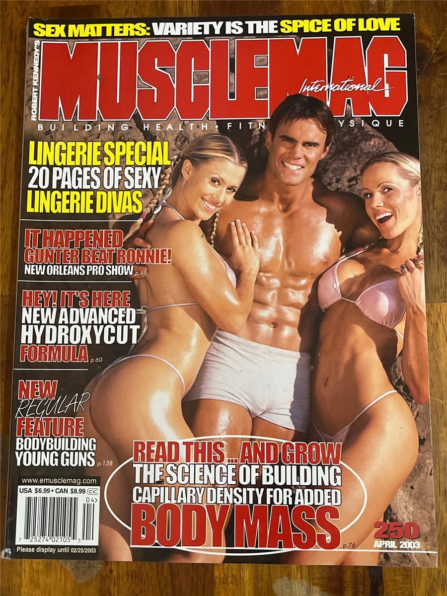 sex in the pillary MuscleMag bodybuilding LINGERIE EDITION muscle magazine SARAH ORBANIC 4-03  | eBay