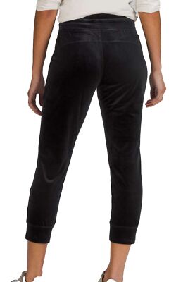 NWT Lululemon Ready to Crush High Rise Velvet Jogger Crop Black