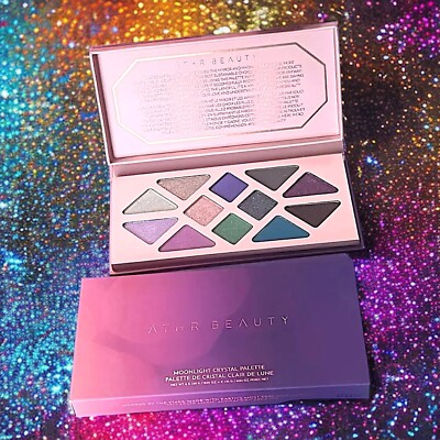 ATHR BEAUTY Eye Shadow Palette Moonlight Crystal 12 Colors NIB Clean $58 Value
