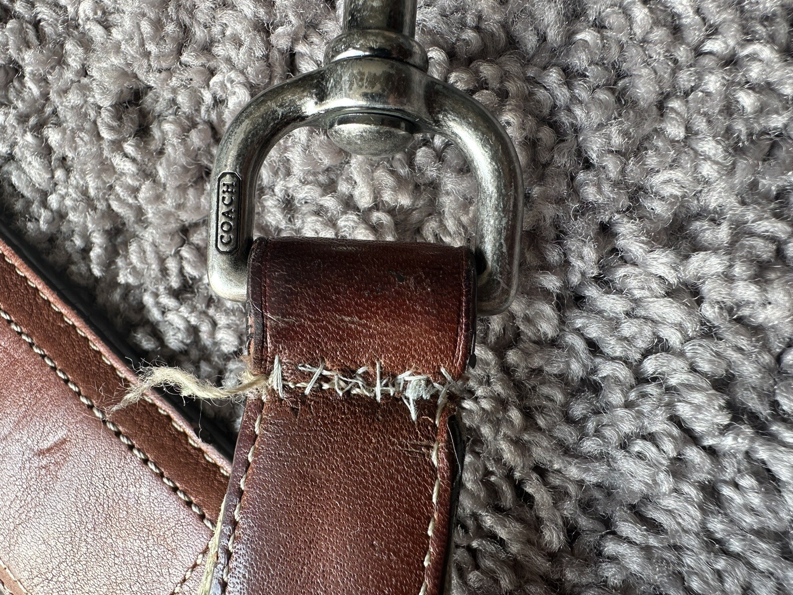 Coach Denim Messenger Laptop Bag Mens Women Blue Vi… Gem