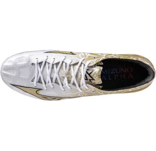 Mizuno Alpha ELITE P1GA246250 White/Prism Gold Soccer Cleat authentic - Picture 18 of 19