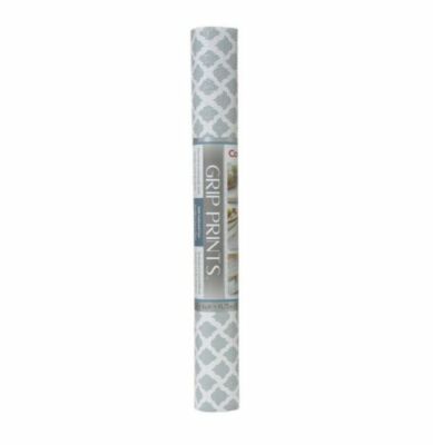 Con-Tact Non-Adhesive Shelf Liner - Gray, 18'' x 4'