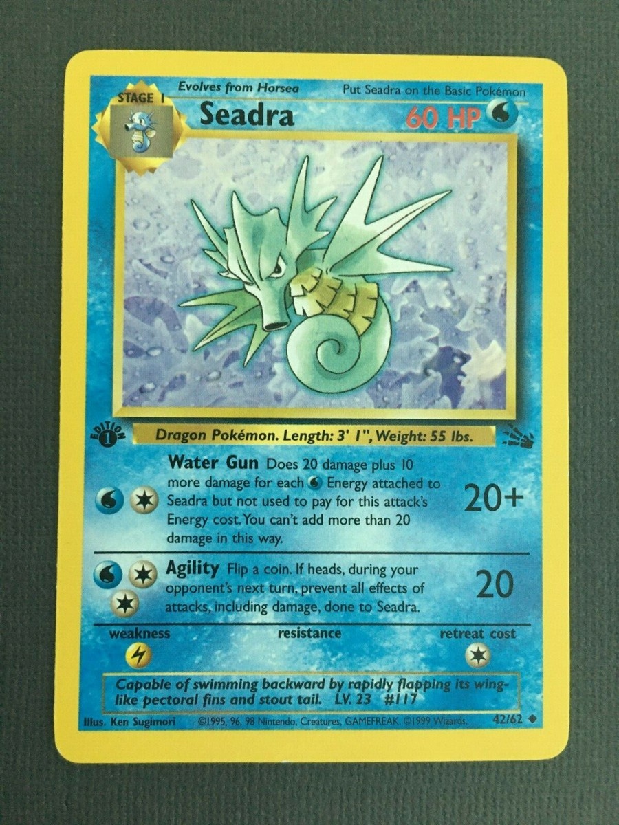 seadra pokemon card value Amazon.com: Pokemon - Seadra 117/165 - Pokemon 151 - Reverse Foil main image 0