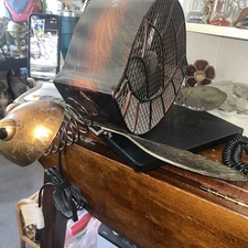 DECO BREEZE Sea Turtle Figurine Fan Metal Sculpture Decobreeze Electric Fan