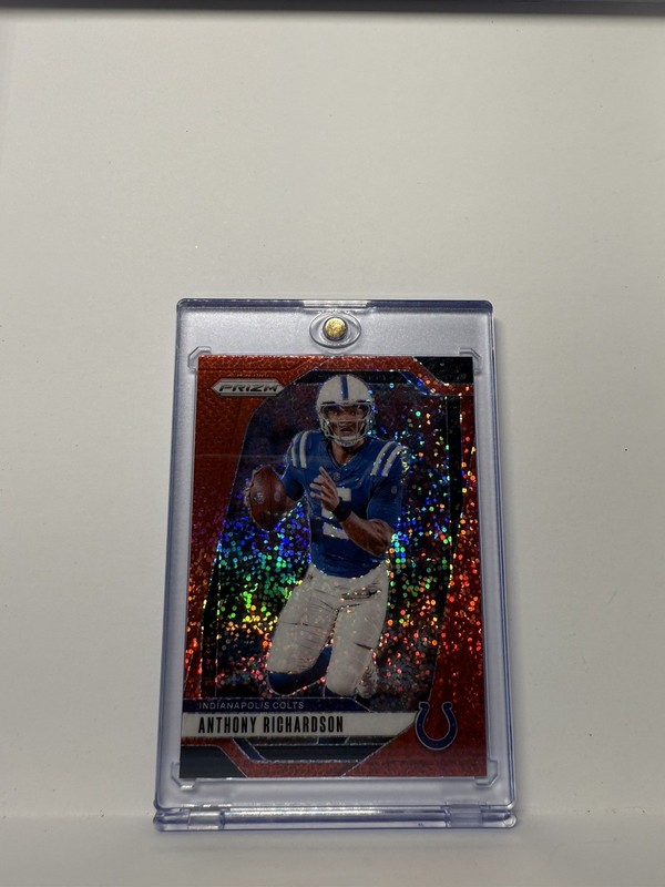 2024 Panini Prizm #120 Anthony Richardson Red Sparkle