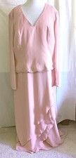 Casandra Stone Gown 20W Rose Beaded Chiffon Long Mother of the Bride New