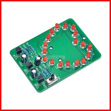 LED Heart DIY Kit Flowing Light Soldering Practice Electronic Flashing Lamp Kit