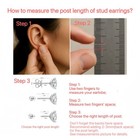 1.0ct tw moissanite Screw Ball Back Stud earrings 0.5ct Each Platinum Short Post — photo 8