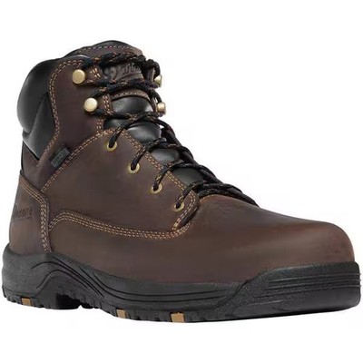 Danner Men's 6-Inch Work Boot, 8 1/2, Aluminum Toe, 6 in H, Brown, 19453