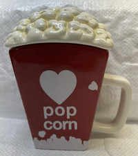 Rare Retired Cinemark Movie Love Popcorn Container Collectable Porcelain