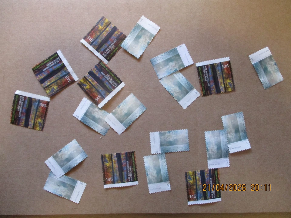 100 x 1,45 Euro Briefmarken ungummiert ungestempelt  Deutsch - Bild 1 von 1