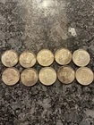Lot 10 1964 Kennedy Half-Dollars Silver Coins