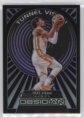 2021 Panini Obsidian Tunnel Vision Electric Etch Purple 11/75 Trae Young #5 0e1b