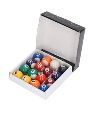 Mini Billiard Balls 16 PCS 11/4" Resin Pool Table Cue Training Kids Game