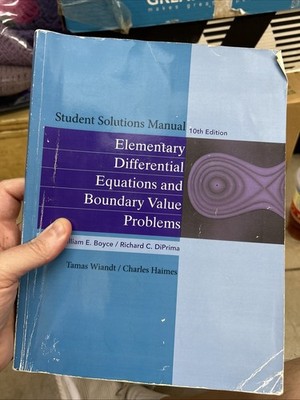 Student Solutions Manual Boyce Elementary Differential Equations 10th Edition