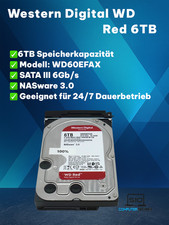 Western Digital WD Red 6TB – WD60EFAX | SATA 6Gb/s | NASware 3.0 | 3,5"
