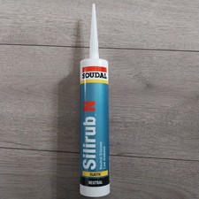 Soudal - Silirub N Clear 300ml Low Modulus Silicone Sealant