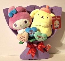 Hello Kitty And Sweethearts My Melody 12" Valentine's Day Plush Bouquet 2026 New