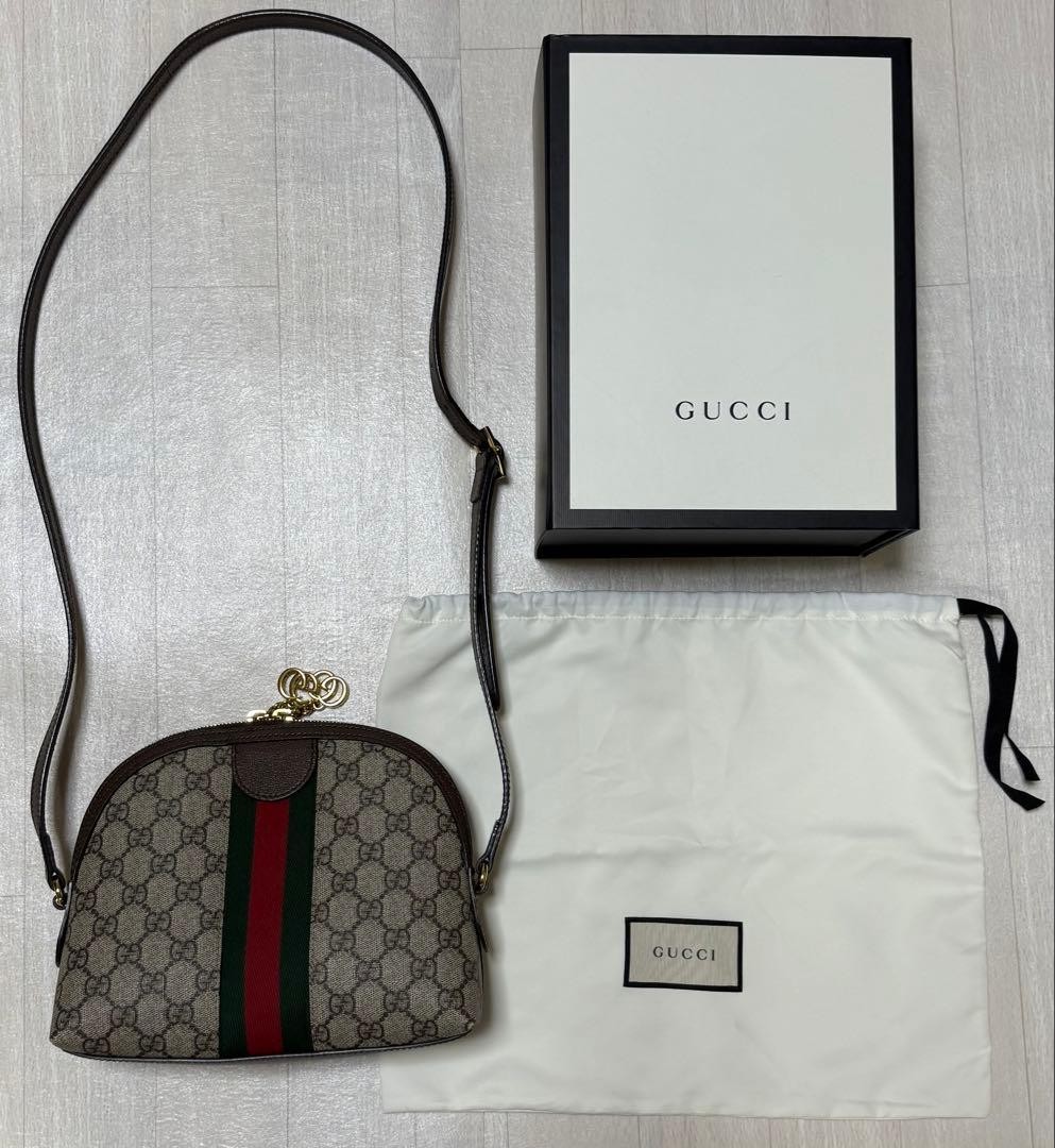 GUCCI Ophidia Crossbody Shoulder Bag GG Supreme Sherry Line Leather Beige M02154 thumbnail 20