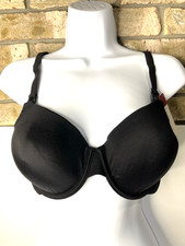 Nursing Pumping Padded Bra hook and eye comfort straps t-shirt black 38C