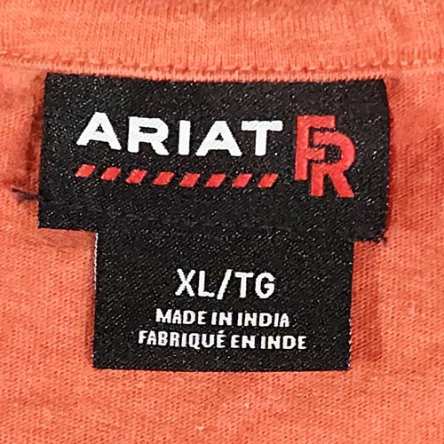 Camisa utilitaria Ariat FR para hombre XL naranja resistente al fuego ropa de trabajo CAT 2 2112 bolsillo - Imagen 2 de 19