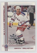 2000 ITG Be A Player Memorabilia Ruby All-Star Fantasy 2/10 Manny Malhotra 0t2i