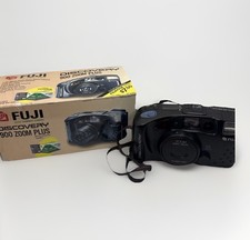 Fuji Discovery 900 Zoom Plus Date 35mm FILM Camera With NEW Battery TESTED WORKS