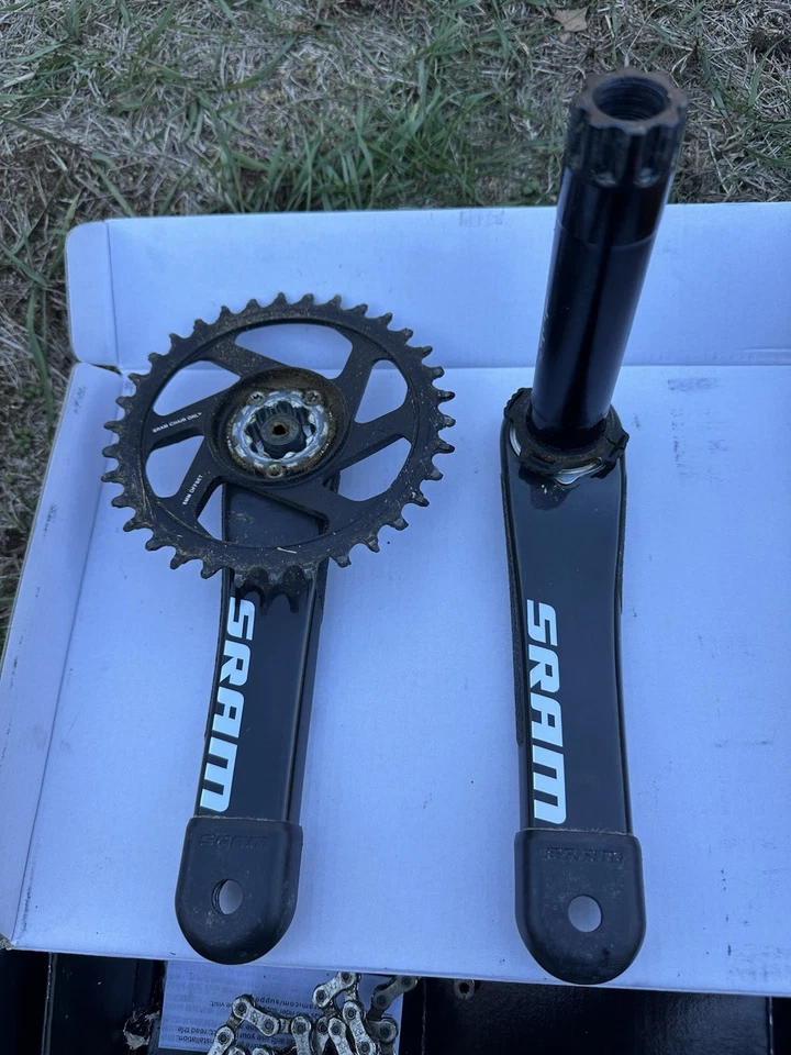 Conjunto de grupo de carbono Sram XO1 DH, corrente, cassete, câmbio, desviador - Imagem 2 de 4