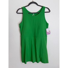 JoyLab bright green active tank dress NWT size large