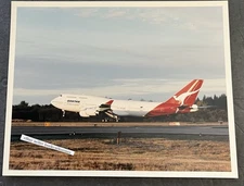 QANTAS 747-400 JET Vintage 8x10” Aviation Airlines History Archive Photo