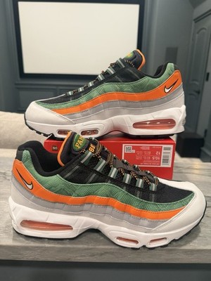 Men s Size 10.5 - Nike Air Max 95 'Yardrunners Pack - FAMU' White Orange Green