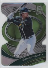 2021 Panini Spectra Neon Green Prizm Die-Cut 8/25 Stephen Piscotty #94 h7i