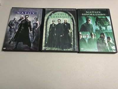 The Matrix Trilogy DVD Set - All Three Movies (Matrix, Reloaded, Revolutions)