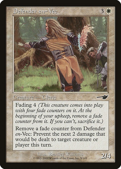 Defender en-Vec Foil Nemesis 5 NM MTG