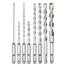 Milwaukee Sds Plus M/2 2 Cutter Drill Bit Kit 8Pc