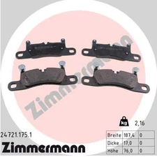 Rear axle Zimmermann 24721.175.1 brake pad set, disc brake for Porsche