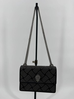 Kurt Geiger Black Studded Shoreditch Crossbody Purse